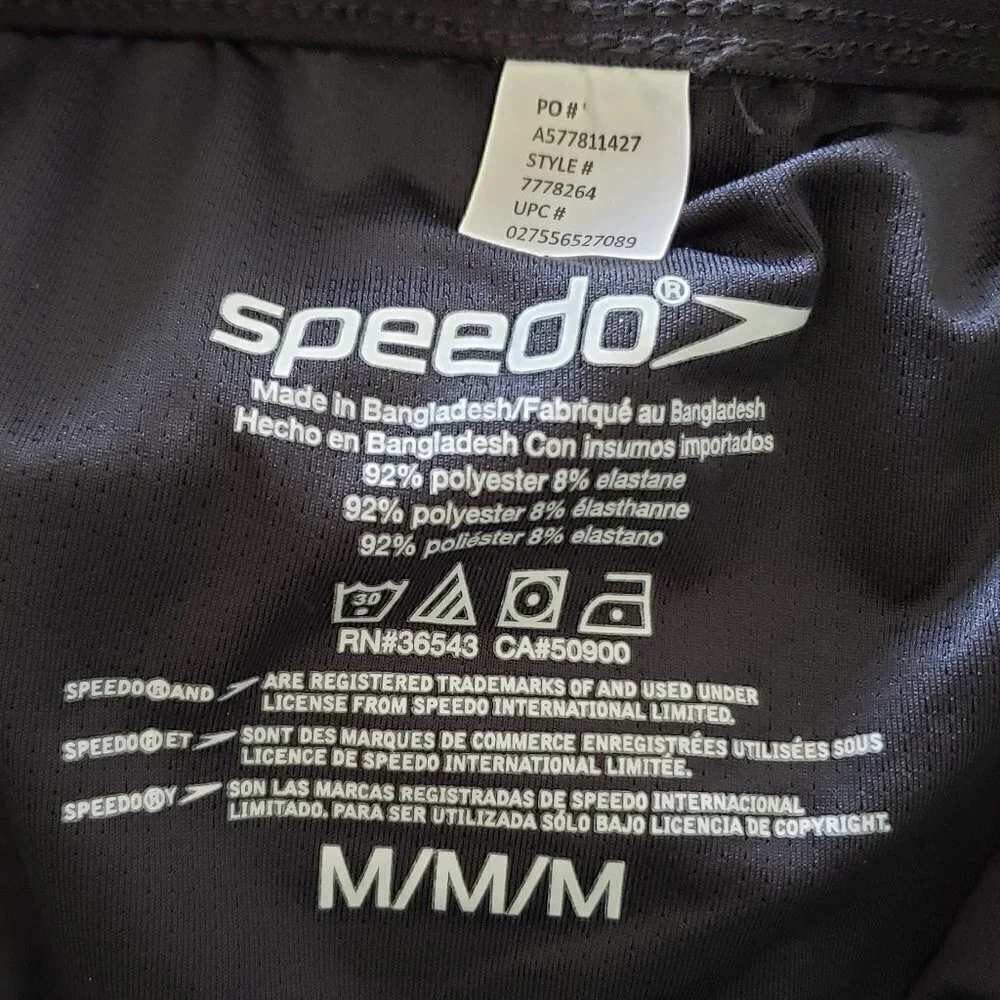 NWT - Speedo Board Short Tech Volley W/ Hydroliner - Size M